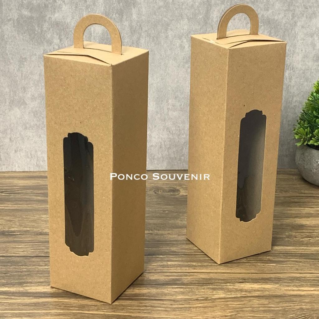 

25 Pcs Box Kraft Tenteng Polos Tinggi 25.5 x 7.5 x 7.5 CM