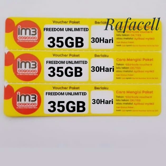 VOUCHER INDOSAT FREEDOM UNLIMITED 35GB