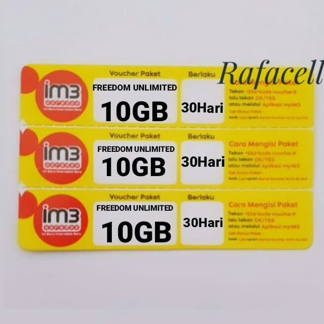 VOUCHER INDOSAT FREEDOM UNLIMITED 10GB