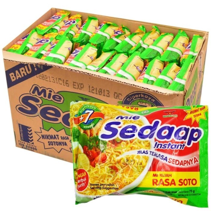 

Mie Sedaap Instant Rasa Soto isi 40pcs perdus paket 2 dus