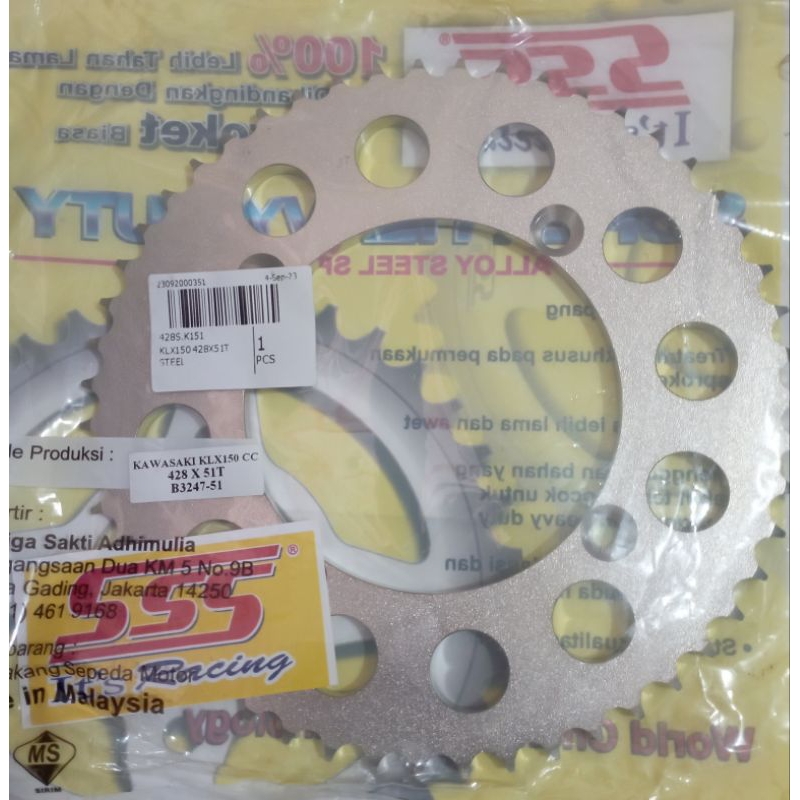Gir SSS Klx 428 51 Gear Original sss