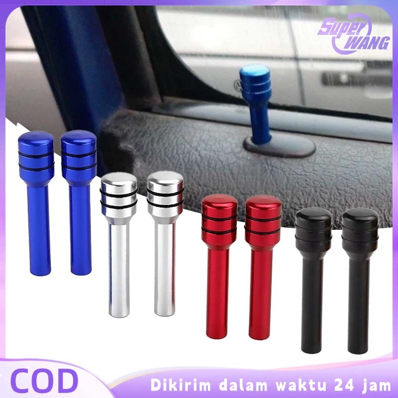 Mur 4pcs/Set Knob Kunci Pintu Mobil Universal Pin Kunci Pintu Mobil Pin Pengunci Pintu Mobil Untuk