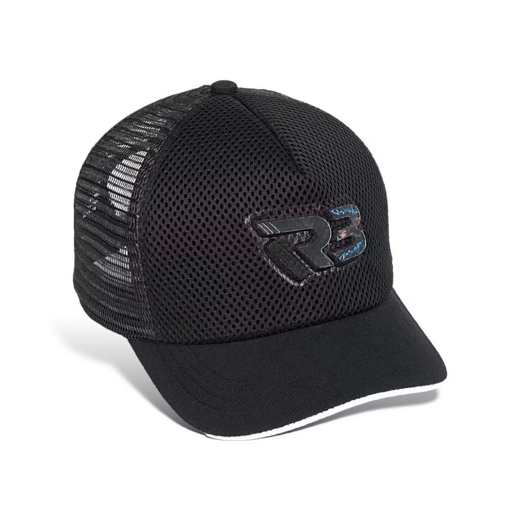 Topi Pria Topi Trucker Jaring Hats RB Caps Hat Original Black Rabeur Topi Visor Pendek / Topi Visor 