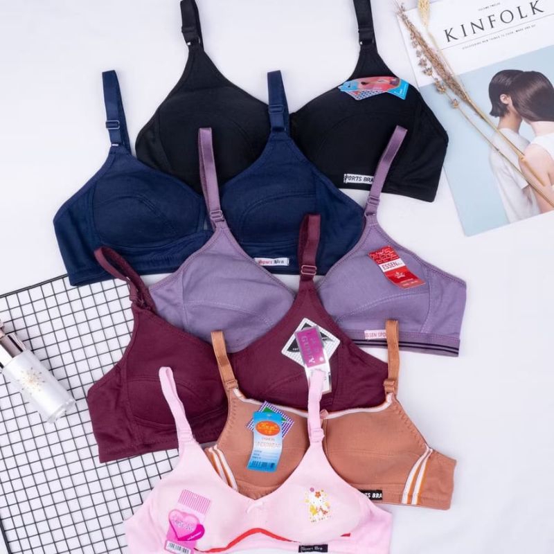 PROMO HARI INI BRA SPORT POLOS TANPA KAWAT TANPA BUSA BRA SPORT WANITA DEWASA