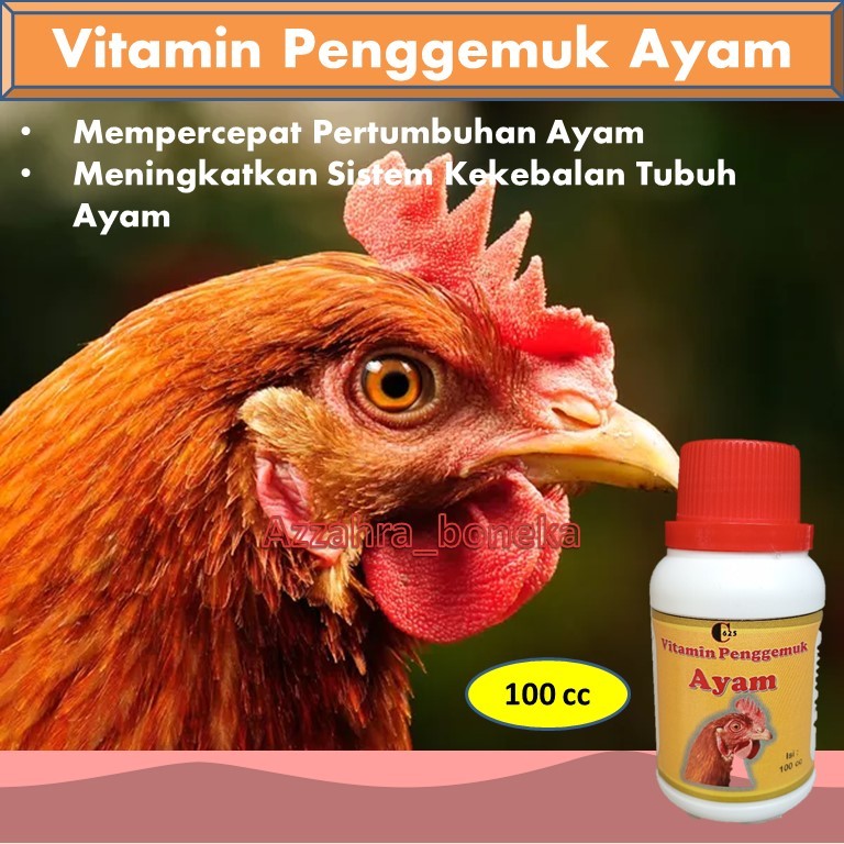 Vitamin Penggemuk Ayam C625 / Vitamin Ayam Agar Cepat Gemuk / Vitamin Ayam Kampung / Vitamin Ayam Ba
