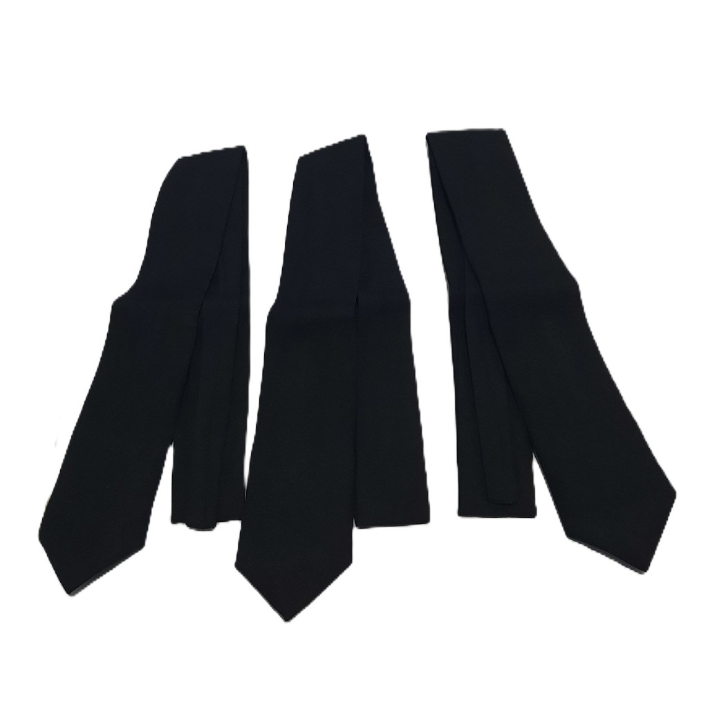 Dasi hitam polos panjang 110cm