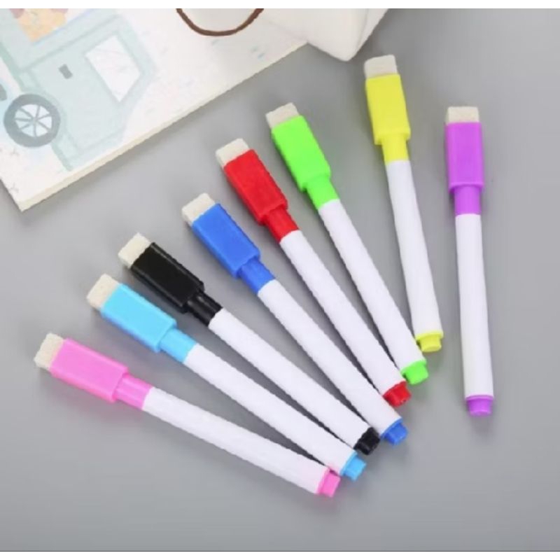 

(isi 8 warna) SPIDOL MINI KECIL TINTA WARNA WARNI UNTUK WIPE & CLEAN WHITE BOARD BISA