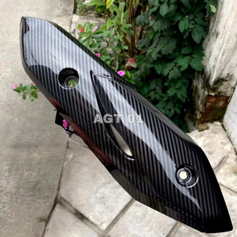 Cover Tutup Knalpot Beat Fi Esp New 2017-2019 Carbon WTP ORIGINAL ZORO / Tameng knalpot motor Beat E