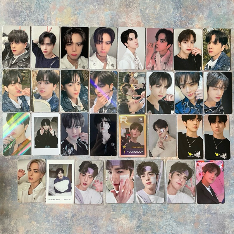 [PART 2] THE BOYZ TBZ YOUNGHOON OFFICIAL TRADING CARDS MD MERCH THEBZONE ENCORE THEBROAD ZENERATION 