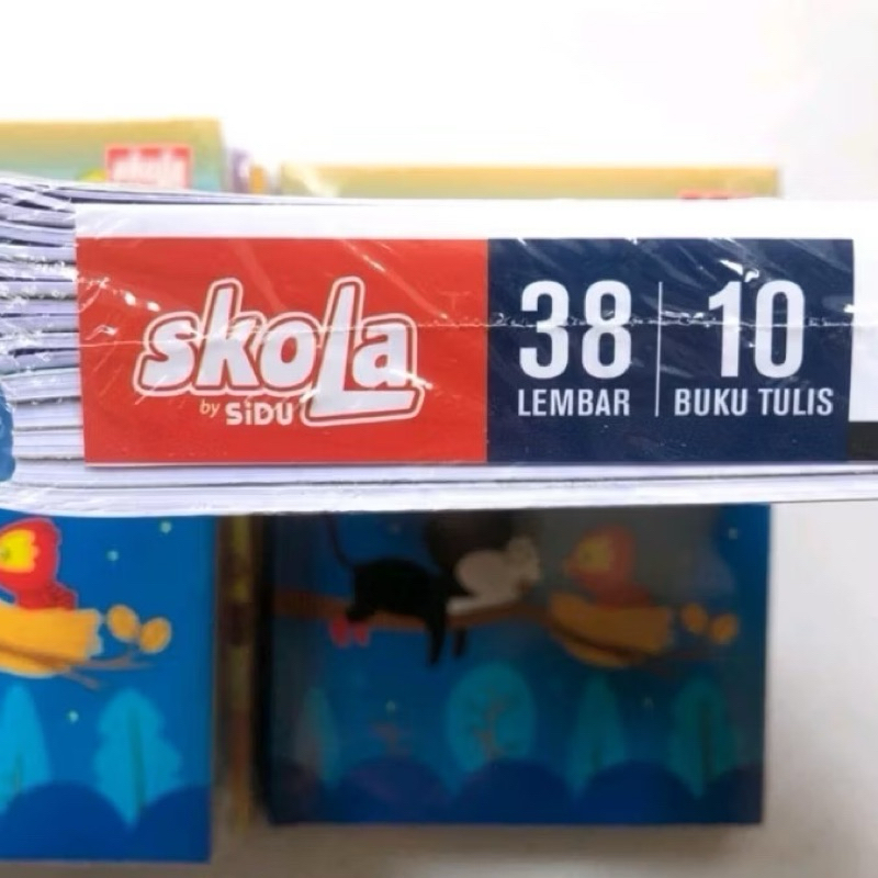 

BUKU TULIS 38 LEMBAR GARIS SKOLA BY SIDU NOTEBOOK SINAR DUNIA [10PCS]