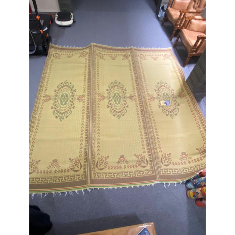 Gajah Mas Tikar Plastik lipat 3 ukuran 3x3m, full jahit pinggirnya kualitas bagus Tikar tebal