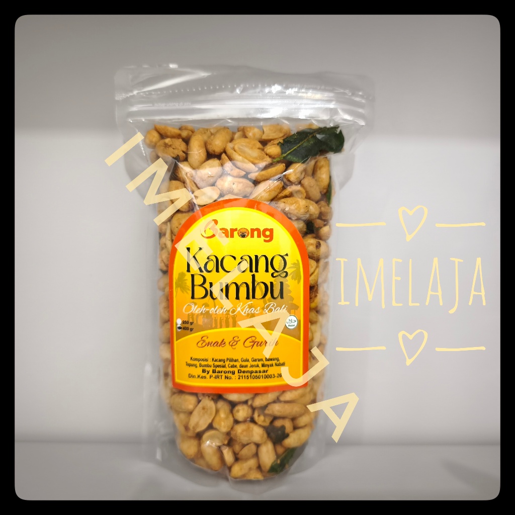 

Barong" Kacang Bali Bumbu 400 Gr