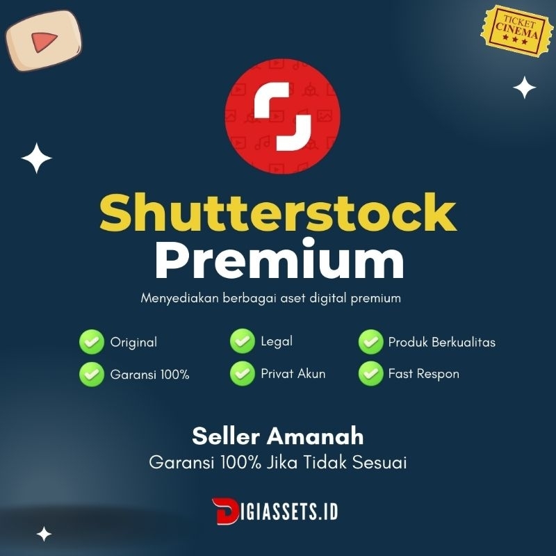 Shutterstock 30 Hari | Shutterstockk Premium - Digiassets