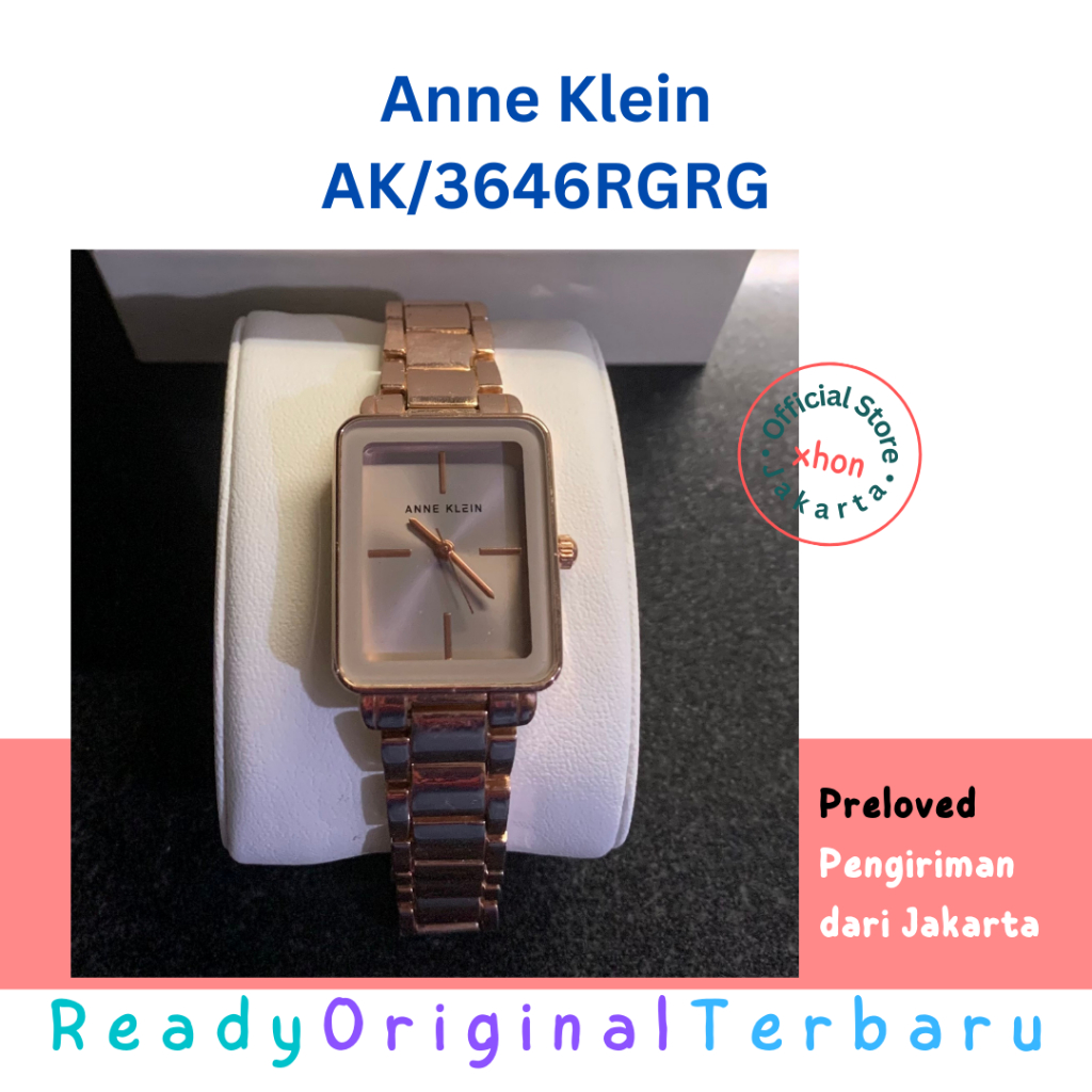 [ORIGINAL] Anne Klein USA - Women's Bracelet Watch Rose Gold | Jam Tangan Wanita Klasik | Jam Tangan