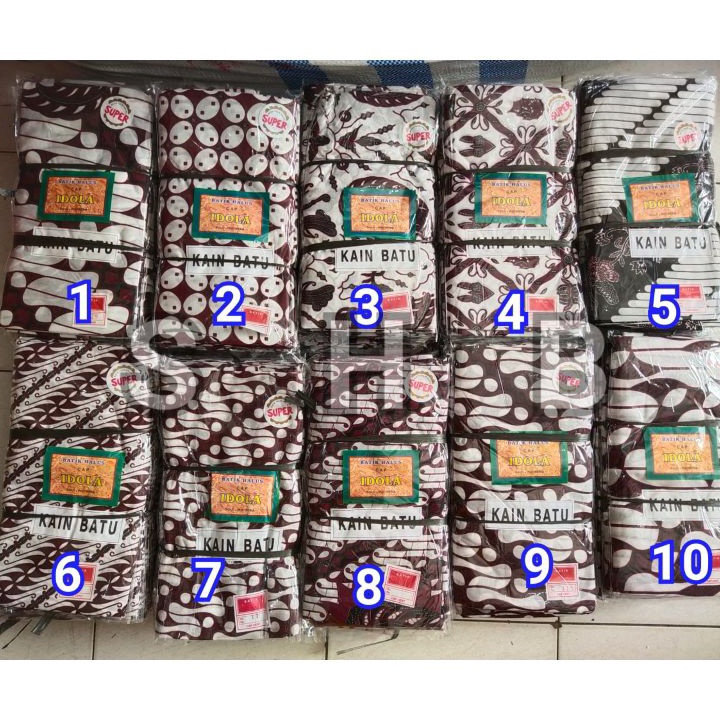 Kain Panjang Jarik Batik Idola putih