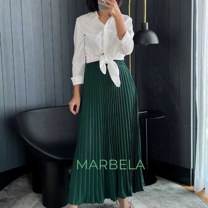 1 MBL Rok Plisket Classic Pleated Skirt Dewasa Standard  Rok Plisket Mayung