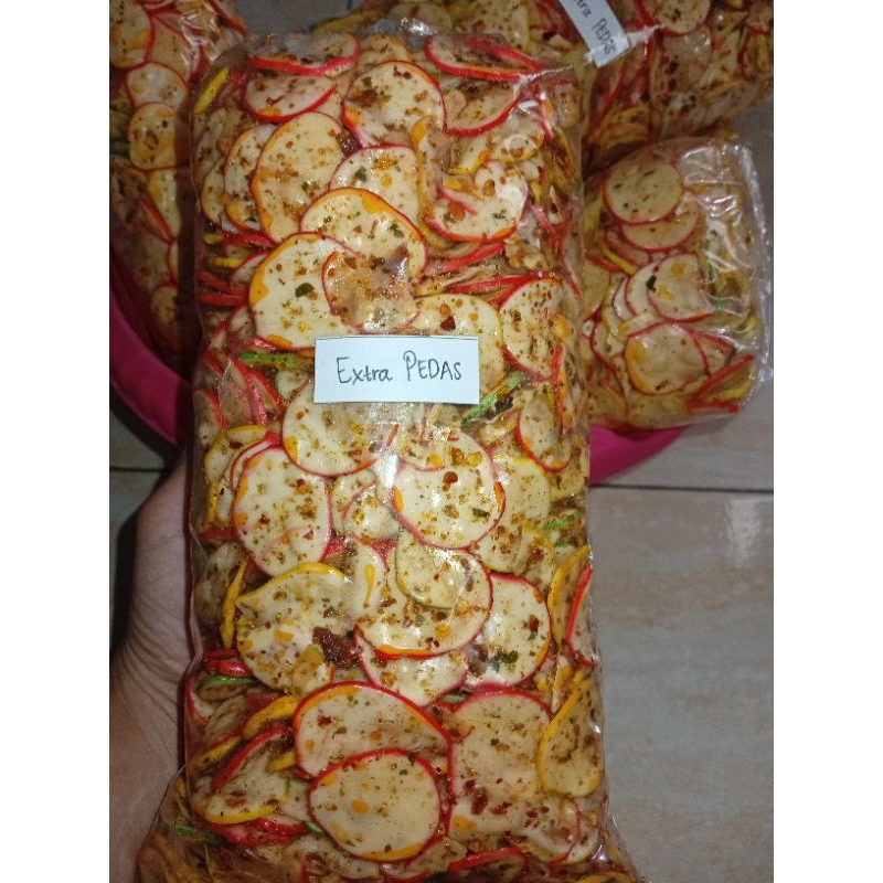 

Seblak kering ekstra daun jeruk