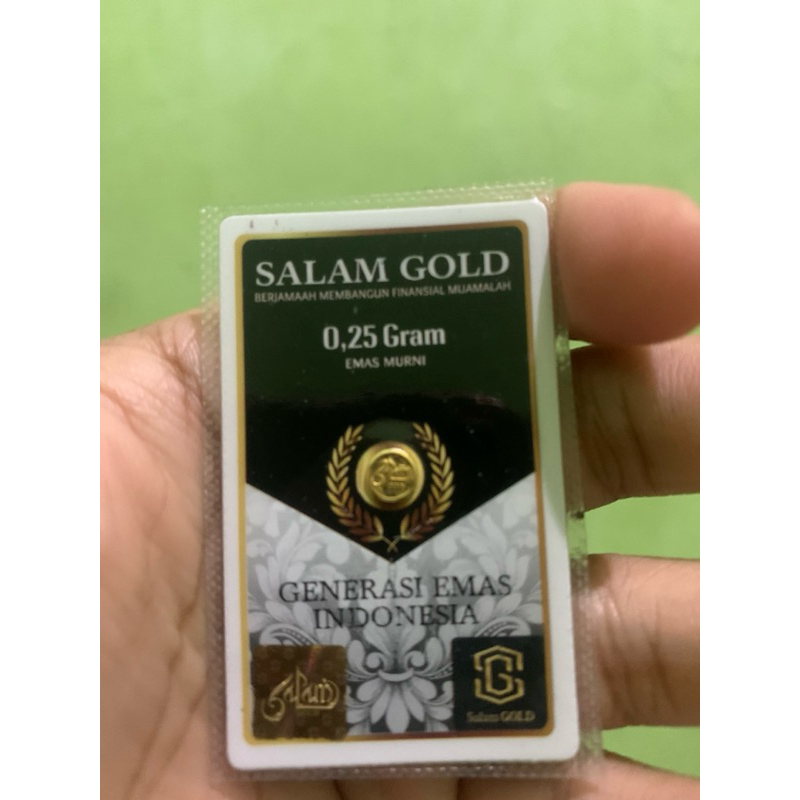 Salam gold Emas mulia 1gr 0,5gr 0,25Gr 0,1 gr