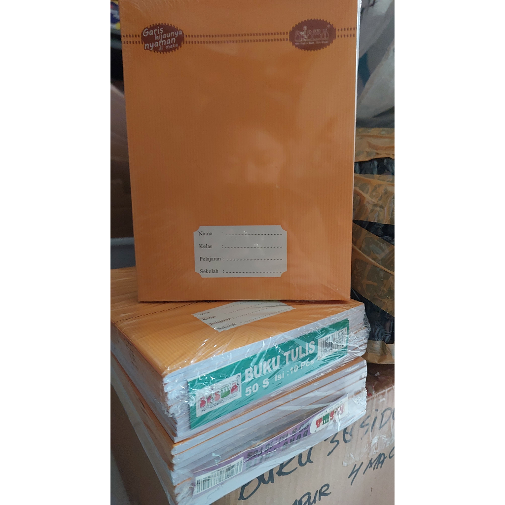 

1pcs Buku Tulis Pendek Buku Sampul COKLAT KRAFT 30 50 dan 60 Lembar SISWA