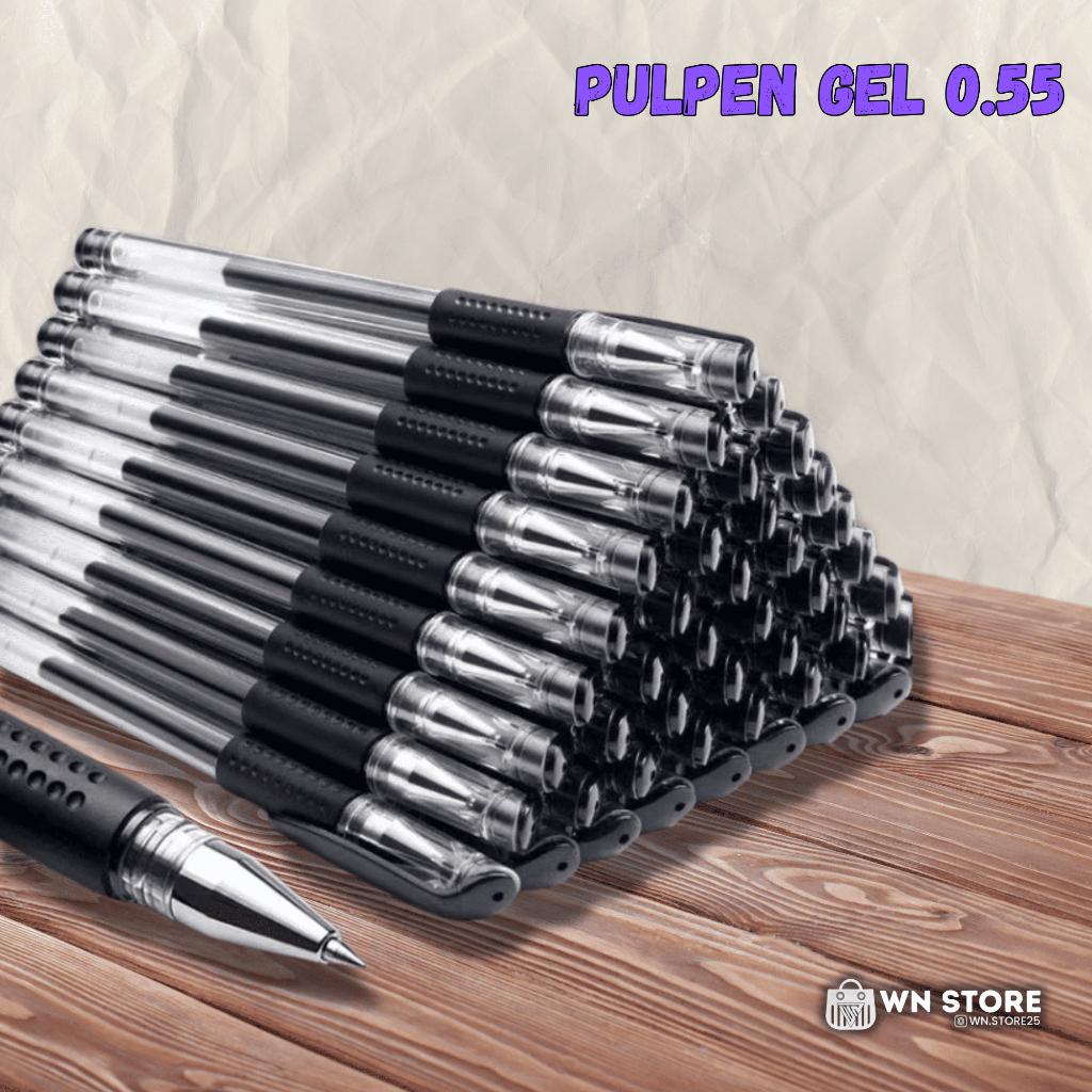 

[WNS] Pena/Pulpen Gel Standard 0.55mm 1Pcs Pulpen tinta cair