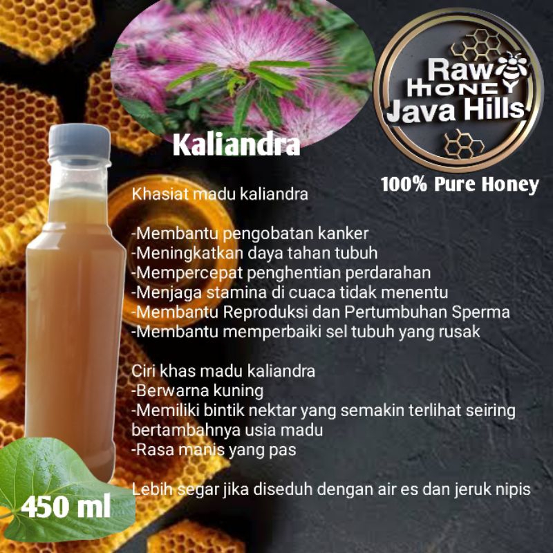 

(RAW HONEY) MADU KALIANDRA MURNI DAN ALAMI DARI PETANI