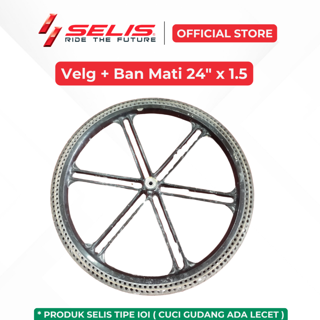 SELIS - Velg + Ban Mati 24" x 1.5 Sepeda listrik Universal | ioi / 1o1