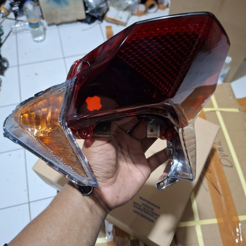 Lampu stop Vario techno 125 lama vario 125 KZR Standar custom hitam orange