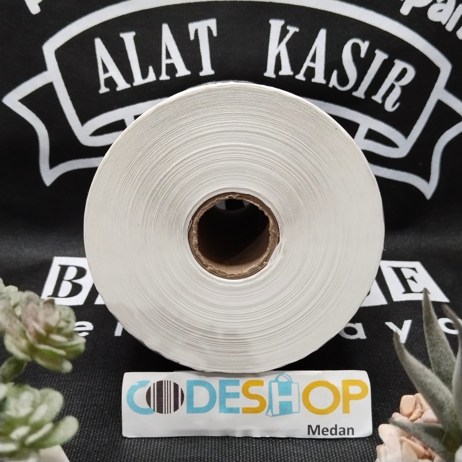 

Stiker Label Yupo Termal 100 x 50 1 Line 100x50 mm isi 500 Sticker Tahan Air Codeshop