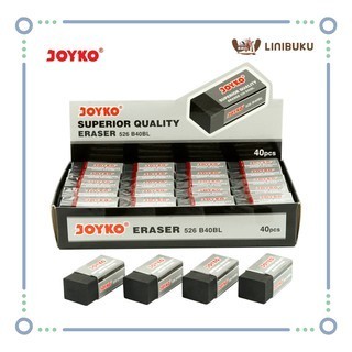 

Penghapus Joyko 526 B40P / Joyko Eraser / Penghapus Pensil - Putih - ATK - LINIBUKU
