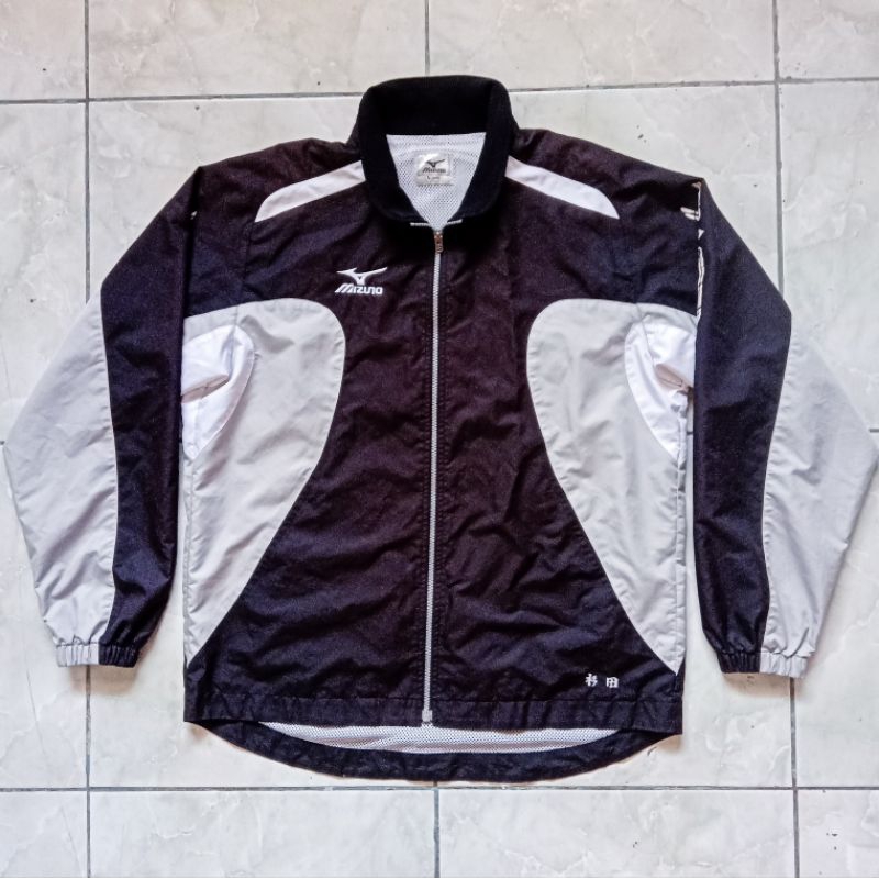 (Jaket) Windbreaker Colorblock Miz*no Second