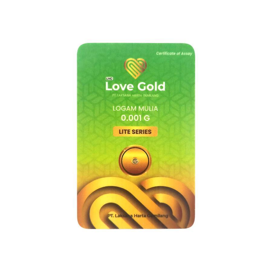 MLKU Love Gold - Logam Mulia Emas 0.001 Gram / Kualitas Baik