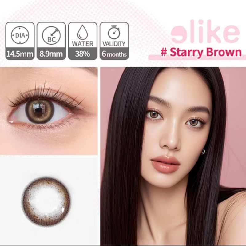 ￼[New]Elike Starry series softlens warna diameter 14.5mm 1 pasang softlens mata soflent normal