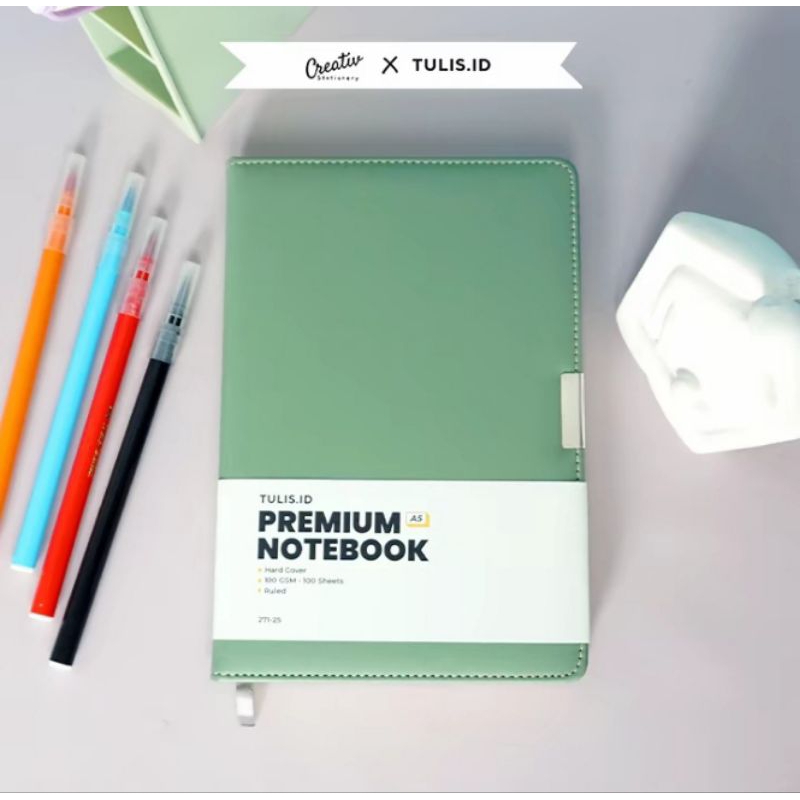 

[Tulis.ld] Premium Leather Notebook Hardcover A5 B5 Buku Catatan Kulit