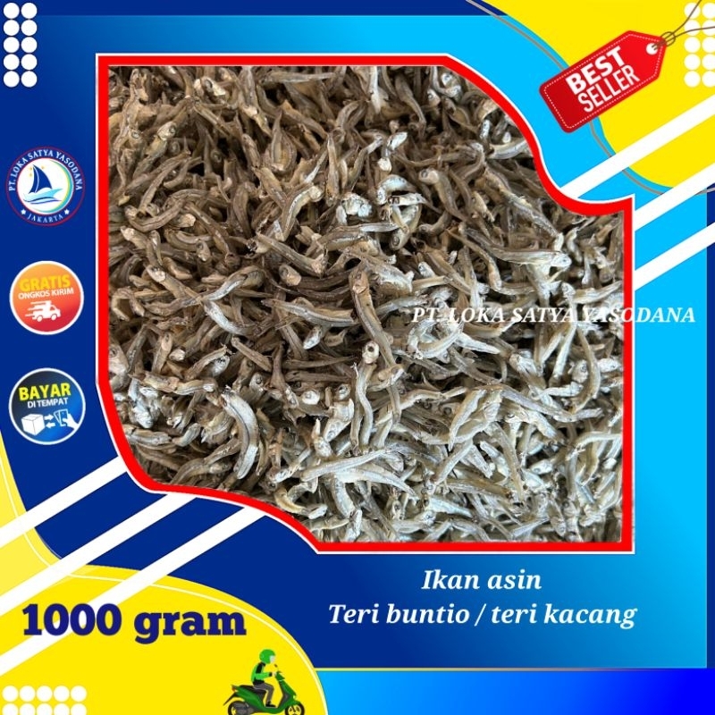 

ikan asin teri kacang / teri buntio super 1000gram / 1 kg