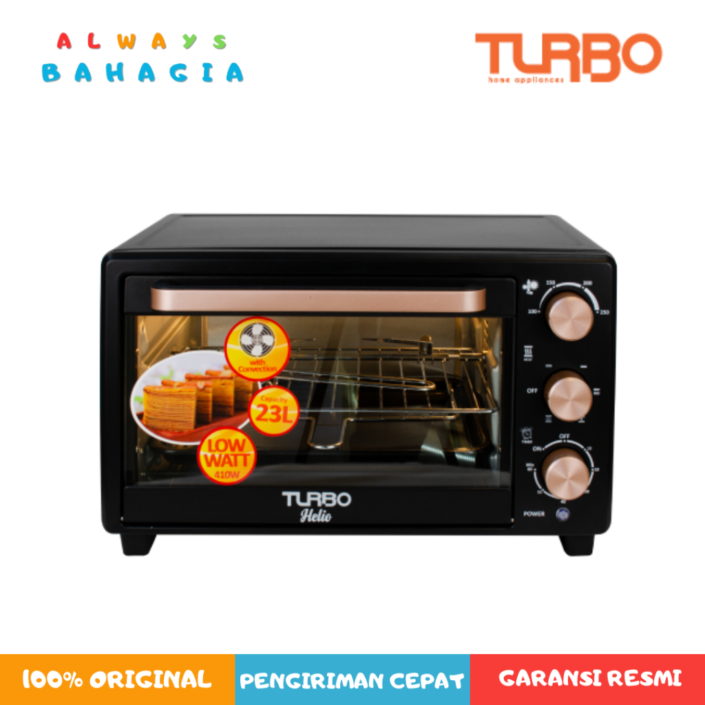 TURBO EHL5133 Helio Oven Listrik Estetik Low Watt