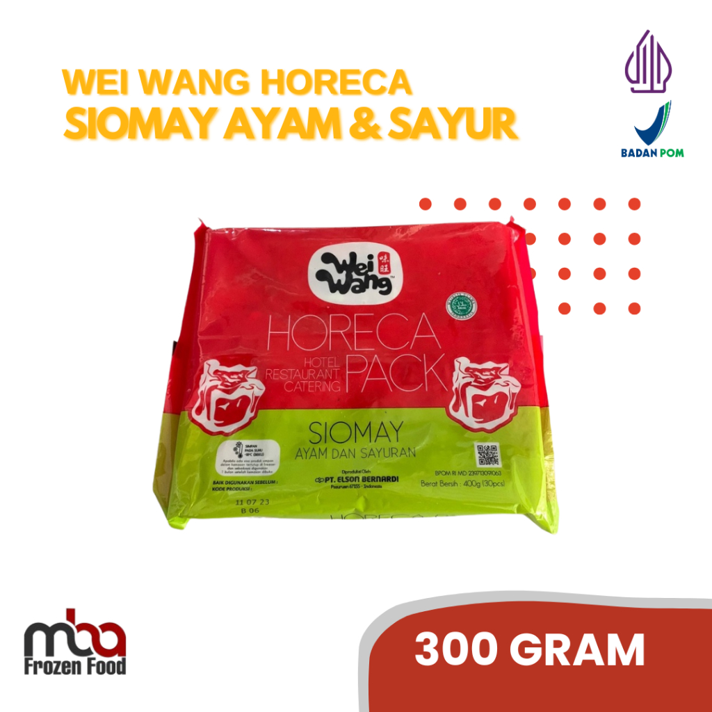 

Benardi Wei Wang Siomay Ayam dan sayur 30 pcs 400 gr by Bernardi /Siomay /Ikan /Nugget /Dimsum /Frozenfood /Makananringan /Camilan /OlahanIkan /Oleholeh /Steamboat /Grill /Gorengan
