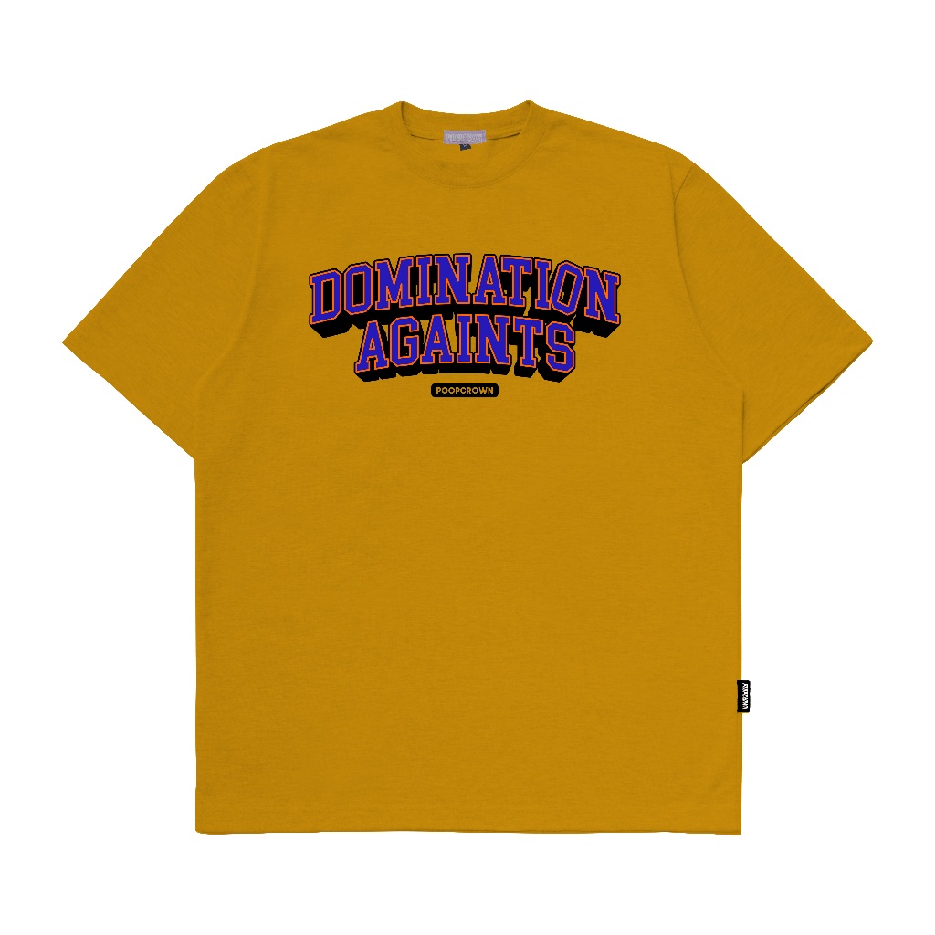 Poopcrown | Kaos Distro Pria | Mustard | Doomer | Kaos Pria Original