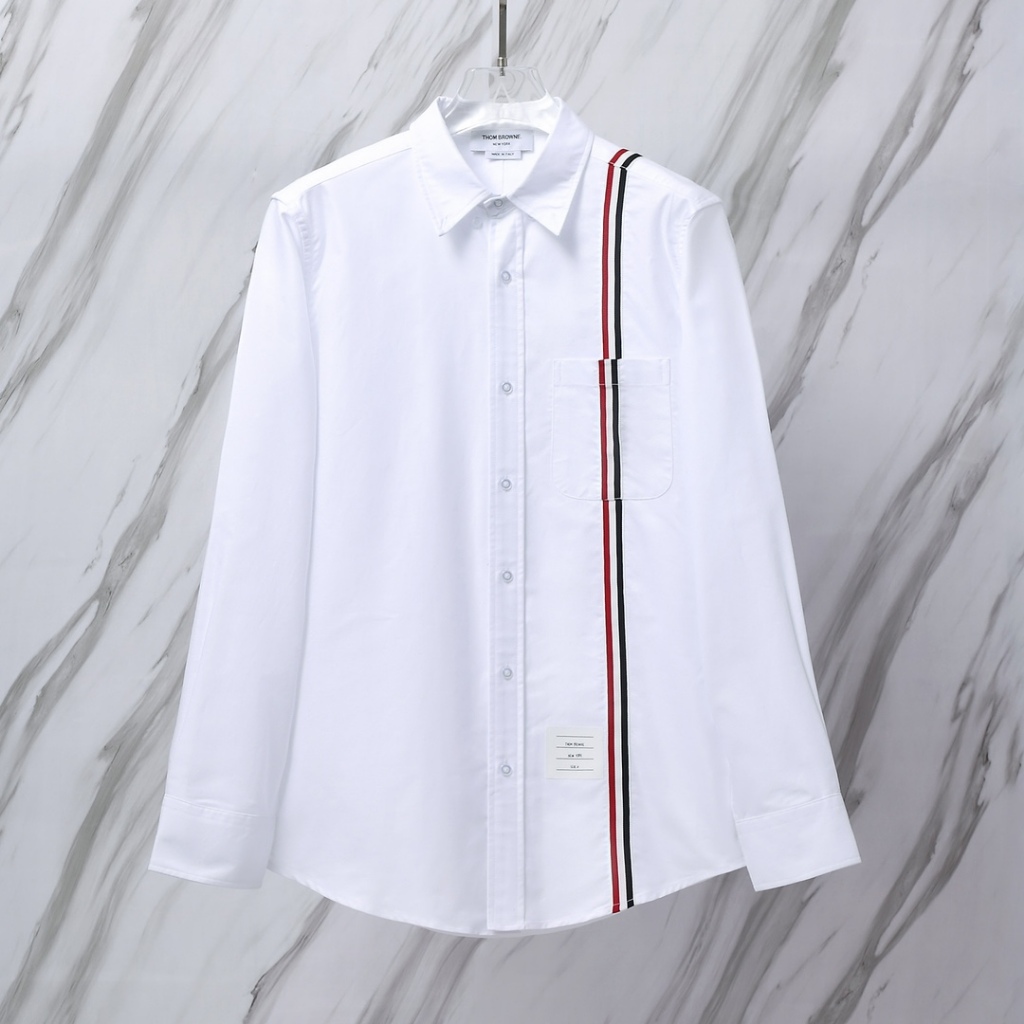 926#THOM../TB Kemeja Lengan Panjang Oxford Baru Unisex