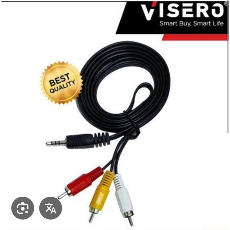 VISERO CABLE JACK AUX TO RCA