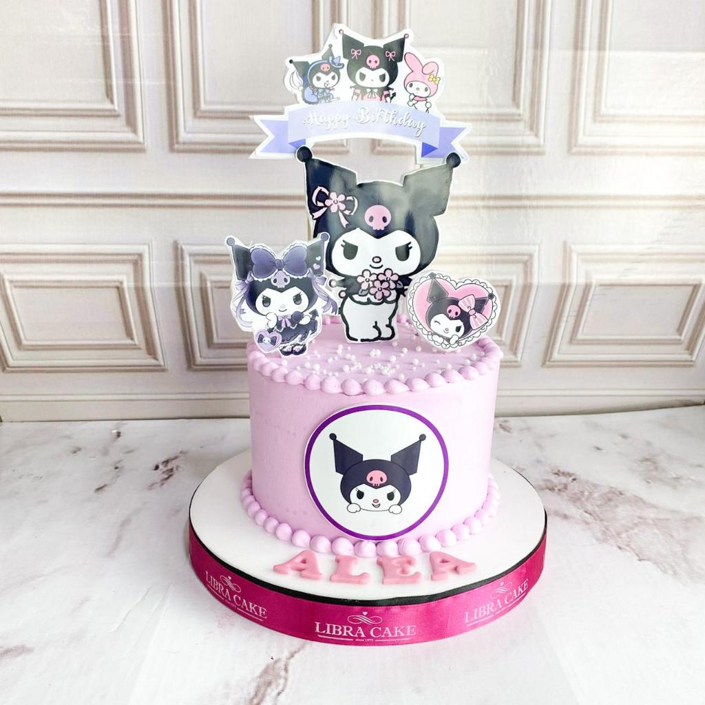 

Kue Ulang tahun/Birthday Cake/Kue Ultah tema Kuromi/Kuromi Cake