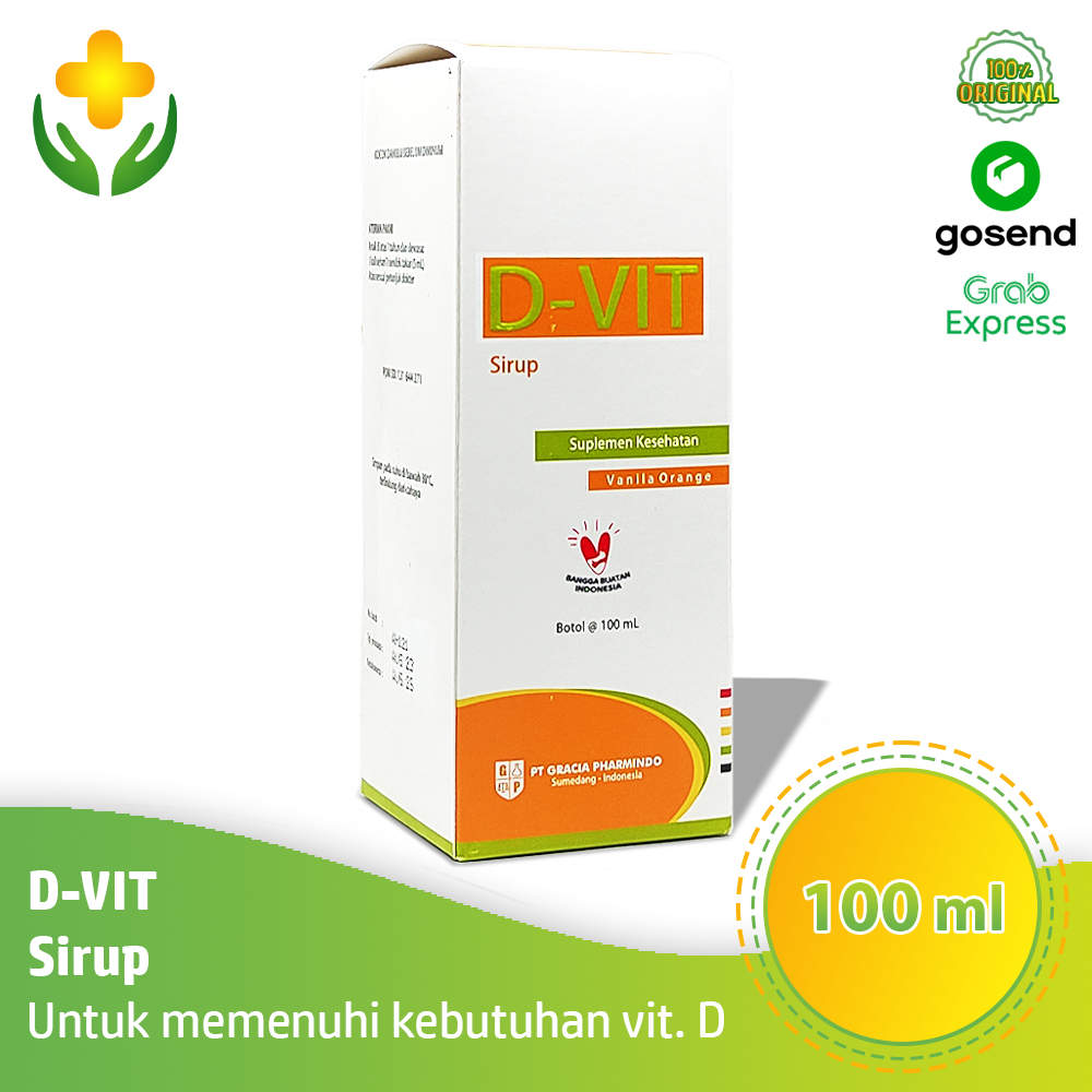 D-Vit Sirup 100 ml - Vitamin D3 Sirup Kesehatan Tulang Anak