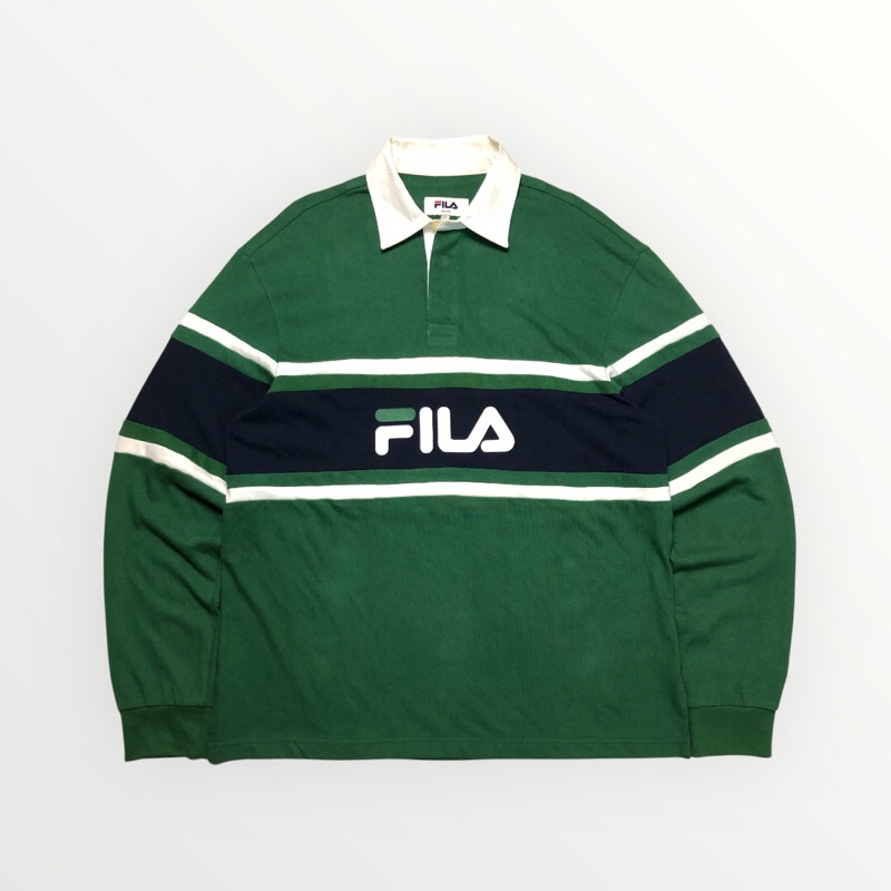 Fila Color Block Rugby Shirt FS2TLZ3633X GRN