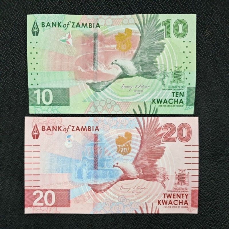 SET 2 LEMBAR UANG ZAMBIA GRESS