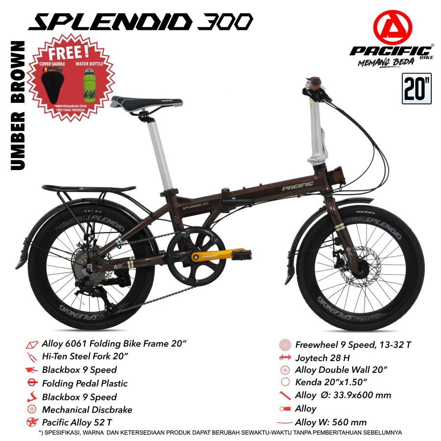 Sepeda Lipat PACIFIC SPLENDID 300 (Folding Bike)