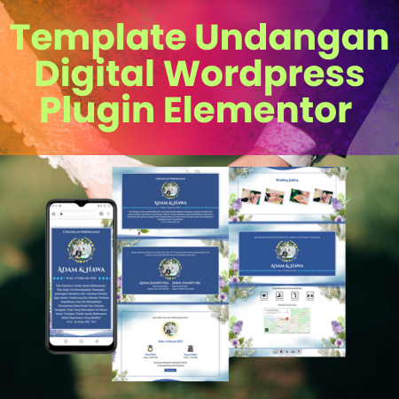 300 lebih Template Undangan Digital Wordpress Plugin Elementor format Json