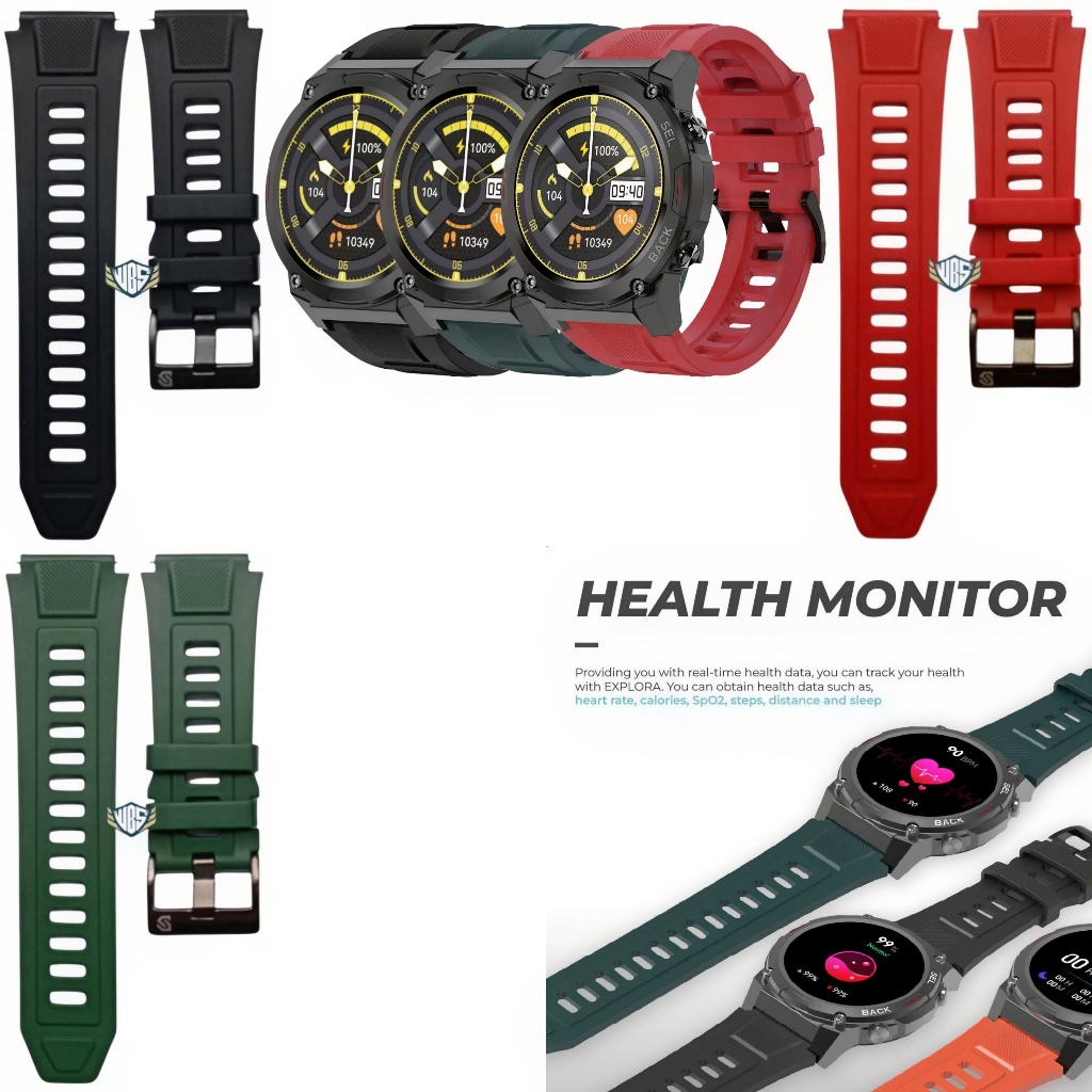 Tali Jam Tangan Digitec Explora Strap Rubber Digitec Smartwatch