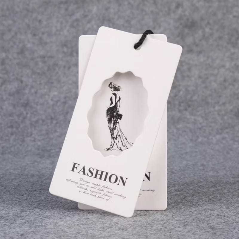 

(FREE DESIGN) Label Hangtag Baju Full Color 2Sisi Label Hijab Hangtag Custom Tag Tebal
