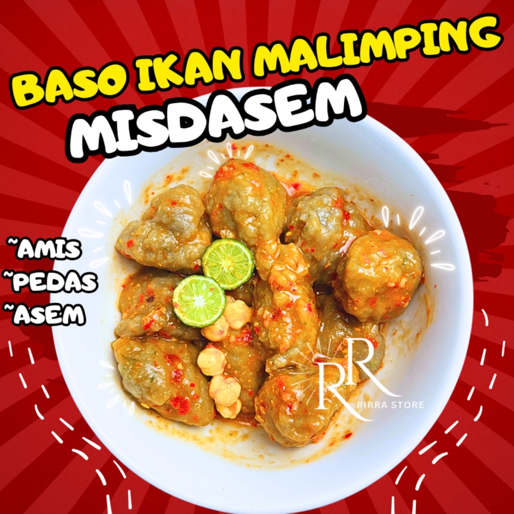 

1 Bks Baso Ikan Malimping Misdasem Kuah Nyemek - Amis Lada Asem