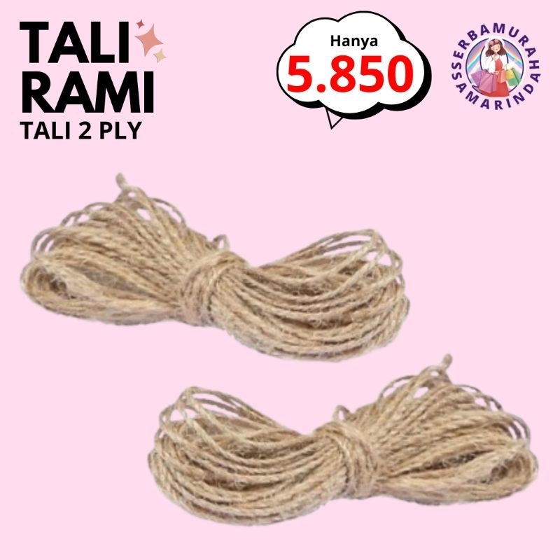 

TALI RAMI 2 PLY TALI GONI HIASAN BOX DECOR CRAFT SOUVENIR TALI FOTO POLAROID
