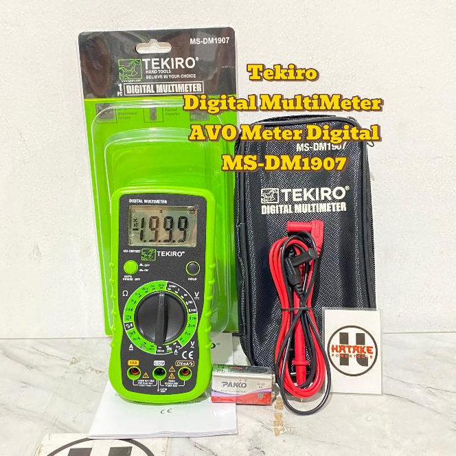 Tekiro Digital MultiMeter / Multi Tester AVO Meter Digital / Multi Meter ORIGINAL MS-DM1907